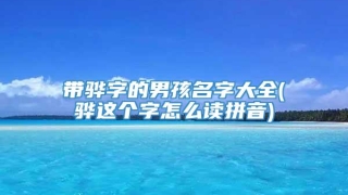 带骅字的男孩名字大全(骅这个字怎么读拼音)