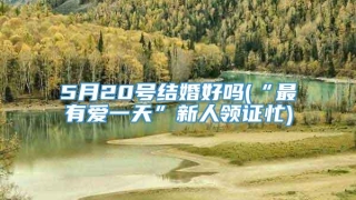 5月20号结婚好吗(“最有爱一天”新人领证忙)