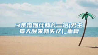 3条婚姻线两长一短(男主每天醒来就失忆)_重复