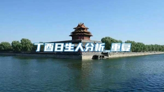 丁酉日生人分析_重复