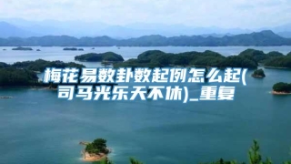 梅花易数卦数起例怎么起(司马光乐天不休)_重复