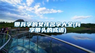 带兵字的女孩名字大全(兵字带头的成语)