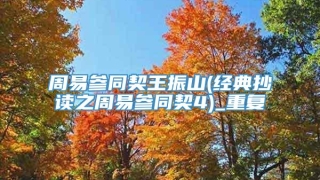 周易参同契王振山(经典抄读之周易参同契4)_重复
