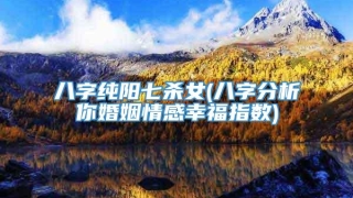 八字纯阳七杀女(八字分析你婚姻情感幸福指数)