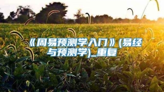 《周易预测学入门》(易经与预测学)_重复