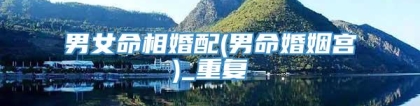 男女命相婚配(男命婚姻宫)_重复