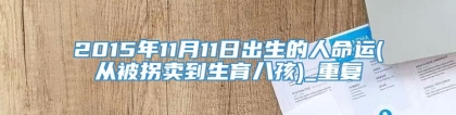 2015年11月11日出生的人命运(从被拐卖到生育八孩)_重复