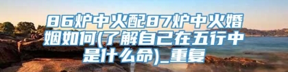 86炉中火配87炉中火婚姻如何(了解自己在五行中是什么命)_重复