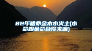 82年啥命金木水火土(水命跟金命合得来嘛)