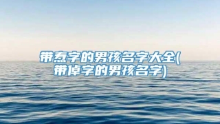 带焘字的男孩名字大全(带倬字的男孩名字)
