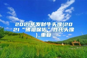 2021年发财牛头像(2021“佛祖保佑”姓氏头像)_重复