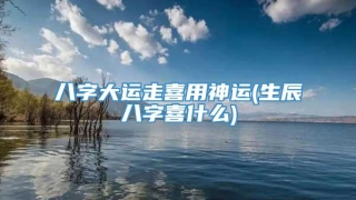 八字大运走喜用神运(生辰八字喜什么)