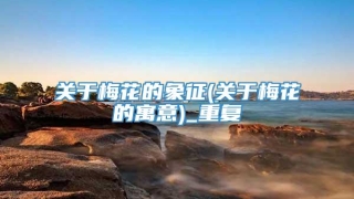 关于梅花的象征(关于梅花的寓意)_重复