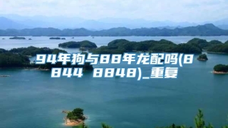 94年狗与88年龙配吗(8844 8848)_重复
