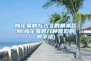 梅花易数与六爻的根本区别(梅花易数几种常见的测字法)