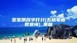 宝宝测名字打分(五格笔画数查询)_重复