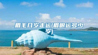 眉毛几岁走运(眉眼运多少岁)