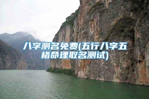 八字测名免费(五行八字五格命理取名测试)